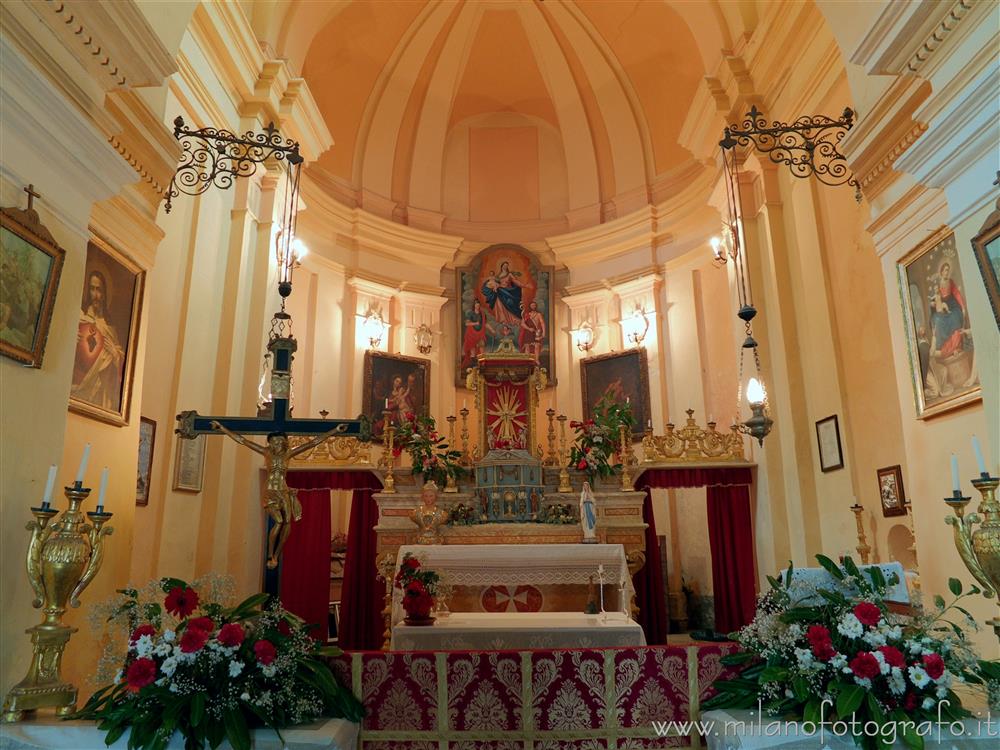 Rosazza (Biella, Italy) - Interior of the apse of the Oratory of San Defendente